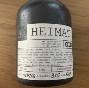 Heimat Gin Etikett
