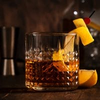 Rum Sazerac Cocktail