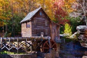 Alte Schrotmühle in West Virginia