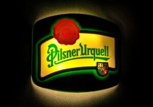 Pilsner Urquell Schild
