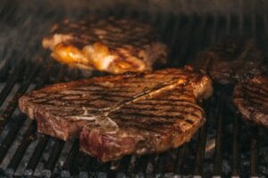 Porterhouse Steak auf Grill